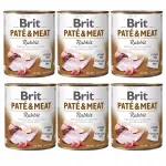 BRIT PATE & MEAT koerakonservid j&auml;neselihaga, 6 x 800 g, teraviljavabad