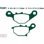 Piduriklotsid EBC Suzuki RM 85 K5/K6/K7/K8/K9/L0/L2 (05-12)