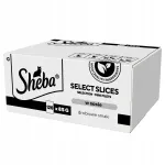 SHEBA Selection niiske kassitoit, linnulihamaitsed kastmes, 120 x 85 g