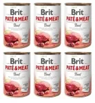 Koerakonservid BRIT Pate & Meat veiselihaga, 6 x 800 g