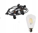 J&otilde;ulutuled 15 m 15 tk Edison LED 4W ST64 E27 6500K