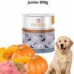 Koeratoit PERRO Puppy Junior kalkuni ja k&otilde;rvitsaga, 850 g