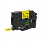 Brother TZ-631 TZE-631 kleebiv lint, 12 mm x 8 m, kollane musta tekstiga