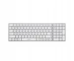 Klaviatuur Silver Monkey Alu Keys Mini, valge taustavalgustusega, Premium