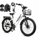 Elektrijalgratas Samebike RSA01 PLUS, 26"x3.0, 750W, 48V 14Ah, 110 km, 40 km/h, korviga