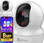 Siseruumide WiFi-kaamera EZVIZ CP1 PRO, 8 MP, 4K, helivalve ja p&ouml;&ouml;ratava peaga