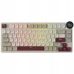 Mehaaniline klaviatuur RK N80 75% RGB, pruunid l&uuml;litid, Hot Swap, kolmes režiimis