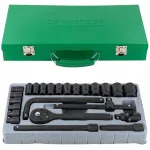 Padrunv&otilde;tmete komplekt koos kojamehega 1/2" 8-32 mm 24 tk Rockforce
