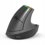 Vertikaalne juhtmevaba hiir Delux M618DB, ergonoomiline, PC