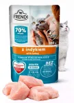 Frendi niiske kassitoit kalkunilihaga kastmes, 70% liha, 100 g