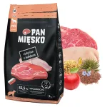PAN MIĘSKO kuivkoeratoit veise- ja kalkunilihaga CRISP M, 3 kg