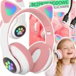 Traadita laste k&otilde;rvaklapid kassik&otilde;rvadega, Bluetooth, RGB