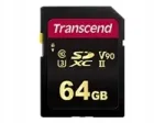 TRANSCEND TS64GSD700S 64GB SDXC UHS-II V90 U3 CL10 m&auml;lukaart
