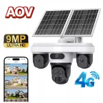 P&auml;ikeseenergial t&ouml;&ouml;tav 9MP valvekaamera, 3 objektiivi, 4G LTE, PTZ 355&deg; p&ouml;&ouml;rdega, 24/7 AOV salvestusega
