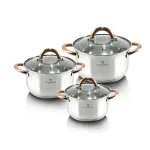 Blaumann BL-3247 roostevabast terasest pottide komplekt, 6 tk