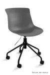 Kontoritool EASY ratastega, hall, ergonoomiline