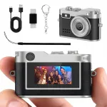 MINI digikaamera 1080P 2MP LED-ekraaniga, USB C, OTG, kaasaskantav