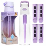 Dafi Solid 0,7 l violetne veepudel filtriga