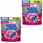 WASH&FREE Universal 4in1 pesukapslid, orhideel&otilde;hn, 2 x 17 tk