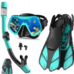 Sukeldumisvarustuse komplekt: mask, snorkkel, uimed ML/XL