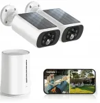 Videovalvekaamera 2K, WiFi, komplekt 6 tk, 2 x SD-kaamera, 32 GB sisem&auml;lu, toetab 512 GB