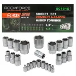 Padrunv&otilde;tmekomplekt 1/4" ja 1/2", 25 tk, 4&ndash;32 mm, kuusnurkne