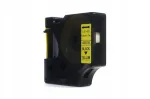 Etiketipael JetWorld, must kollasel, 12 mm x 7 m, sobib Dymo D1, LM100, LM100+