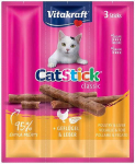 Vitakraft CatStick kassidele, linnulihaga ja maksaga, 2 x 3 tk