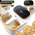 Jalgade massaažija veeh&uuml;dromassaaži, soojenduse, rullide ja LCD-ekraaniga, 500 W