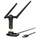 Traadita USB 3.0 WiFi adapter 1200 Mbps, 2,4/5 GHz, 2 QxV antenniga