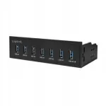 USB jagaja Logilink 7 pistikut, 3.0, 5,25" sise, kiire laadimine