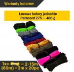 EdcX Paracord 275 komplekt &uuml;hes v&auml;rvitoonis, 400 g
