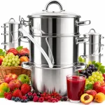 5L puuviljade auruga mahlapress Altom Design, sobib induktsioon- ja gaasipliidile