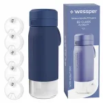 Wessper B2 Actitex klaasist veepudel 500 ml + 5 filtrit