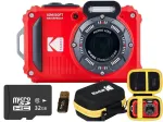 Kaamera Kodak WPZ2 punane, 32 GB TF kaardiga, kaardilugeja ja &uuml;mbrisega