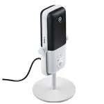 USB mikrofon Elgato Wave 3, valge, kondensaatormikrofon, sobib m&auml;ngudele ja koju