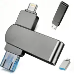 512 GB USB m&auml;lupulk USB 3.0, USB-C ja Lightning &uuml;hendustega telefonile