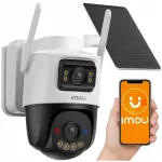 IMOU DUAL-LEN AOV 10 MP v&auml;line valvekaamera, WiFi 6, 4G LTE, p&auml;ikeseenergial, valge