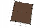 Tarp DD Hammocks 4x4, coyote pruun, UV50+