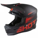 Krossikiiver SHOT Racing Furious, must/punane, L suurus