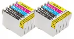 Tindikassetid Epson T0711, T0891, S21, D92, SX100, SX115, SX210, 10 tk