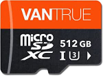 Vantrue 512GB MicroSD m&auml;lukaart kaamerate jaoks, nt M2