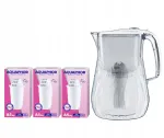 Veefiltri kann Aquaphor Orleans 4,2 l, valge, 3 A5 Mg filtriga