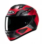 Motojuhi kiiver HJC C10 TINS must/punane