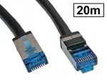 V&auml;lisv&otilde;rgu kaabel RJ45-RJ45, Cat.6A, S/FTP, 20 m, must
