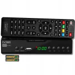 DVB-T2 TV vastuv&otilde;tja Full HD HDMI USB kaugjuhtimispulti ja patareidega