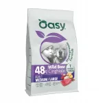 Kuivtoit Oasy Adult M/L hirveliha ja metssea lihaga, monoproteiin, 10 kg