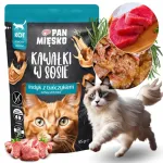 PAN MIĘSKO m&auml;rg kassitoit kalkunilihat&uuml;kkidega tuunikalaga, 85 g