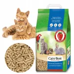 Universaalsed hunnikud n&auml;rilistele, k&uuml;&uuml;likutele ja kassidele, maasika l&otilde;hnaga, Cats Best, 20 l