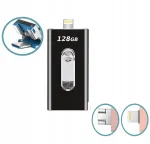 USB-m&auml;lupulk 128GB, 3in1, USB 3.0, OTG, must